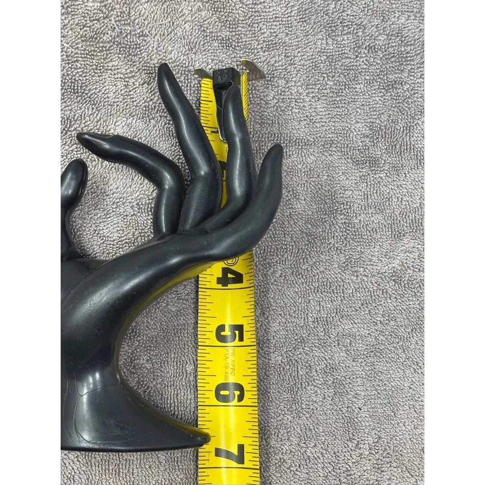 Black Hand Jewelry Holder Ring Necklace Display Stand Sculptural Boho Decor